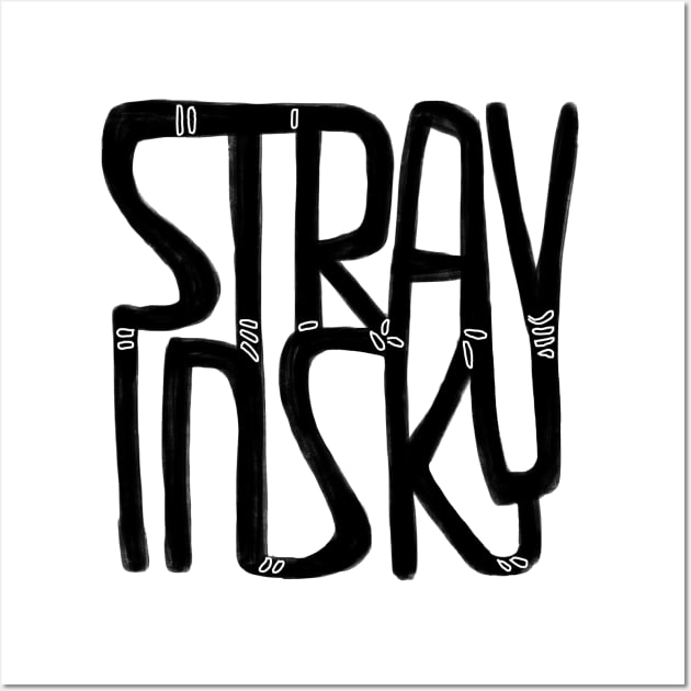 Composer, Stravinsky Wall Art by badlydrawnbabe